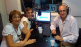 Ana y Patricia en el estudio de FM Simphony 91.3