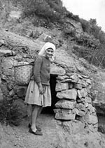 Jacinta feliz en el pueblo